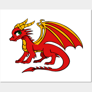 Red Fire Dragon - Yol Dovah Posters and Art